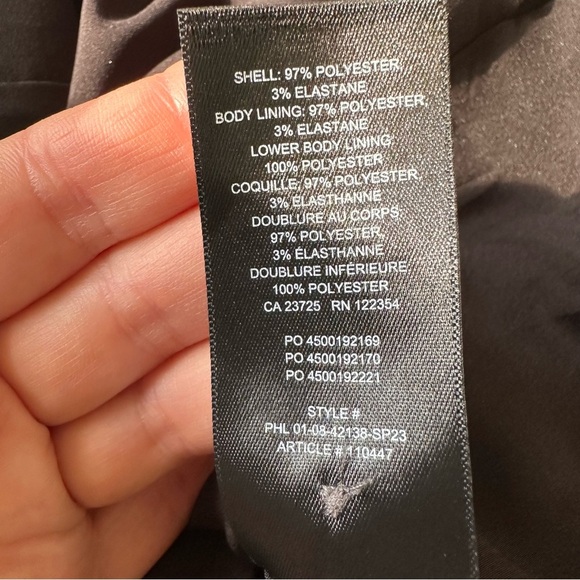 Aritzia Babaton 90s Slit Midi Black Dress Sz 4 - Picture 13 of 15